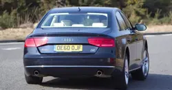  Audi A8 (2010) 3.0 TDI Quattro Rear 3-Quarter View 