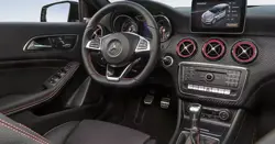 Mercedes A-Class Night Edition Dashboard View