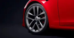 New Tesla Model S Plaid Close-up Wheels