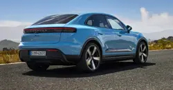 Porsche Macan EV 4S Rear 3-Quarter View
