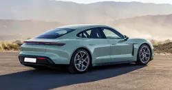 Porsche Taycan Turbo Rear 3-Quarter View