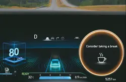 Hyundai Creta Electric Driver Attention Warning