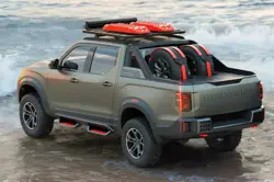 Mahindra Scorpio X Rear 3-Quarter View