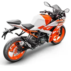 2022 KTM RC 125 Rear 3-Quarter View