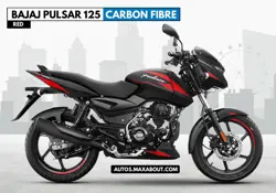 2023 Bajaj Pulsar 125 Carbon Fibre in Red Color