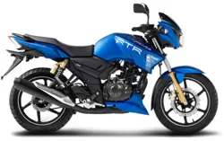Apache RTR 180 ABS Matte Blue Edition Side View