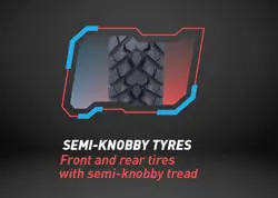 Bajaj CT 110 Semi-Knobby Tyres
