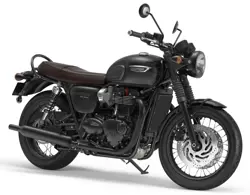 Bonneville T120 Black Front 3-Quarter View