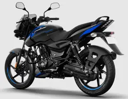 Bajaj Pulsar 125 Carbon Fibre Rear 3-Quarter View