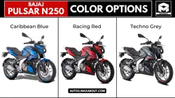 Bajaj Pulsar N250 Colour Options
