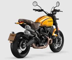 Ducati Scrambler 1100 Tribute Pro Rear 3-Quarter View