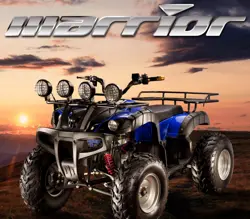 Evolet Warrior Quad Bike Front 3-Quarter