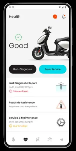 Hero Vida V1 Plus Mobile Phone Connectivity