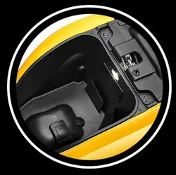 Hero Pleasure Plus XTEC Jubliant Yellow Boot Space