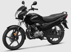 Hero Super Splendor All Black Front 3-Quarter View