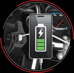 Hero Super Splendor All Black USB Charger