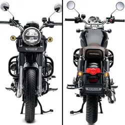 Honda CB350 DLX PRO Front & Rear View