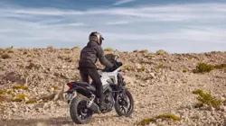 Honda NX500 Action Shot