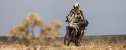 Honda XRE 300 Sahara Action Shot 1