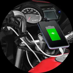 Hero Passion Plus Mobile Charging Port