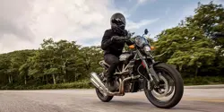 Indian FTR Rally Action Shot
