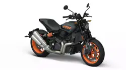 Indian FTR 1200 in Stealth Gray/Orange Burst Colour