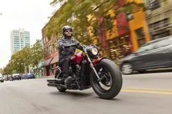 Indian Scout Bobber Action Shot