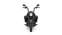 Indian Springfield Dark Horse Front View