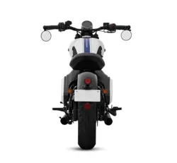 Jawa 42 Bobber Moonstone White Rear View