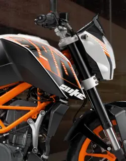 KTM 390 Duke Close-up Shot