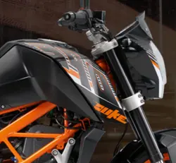 KTM 390 Duke Close-up Shot
