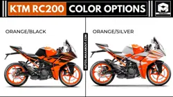 KTM RC 200 Colour Options