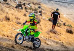 Kawasaki KLX110R L Action Shot 1