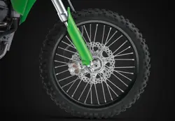 Kawasaki KLX300R Front Wheel Closeup