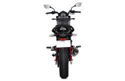 Mahindra Mojo 300 Garnet Black Rear View