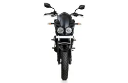 Mahindra Mojo 300 Ruby Red Front View