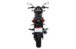 Mahindra Mojo 300 Ruby Red Rear View