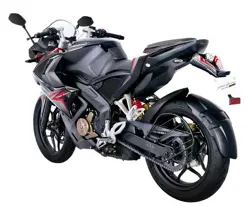 Bajaj Pulsar RS200 Demon Black Edition Rear 3-Quarter