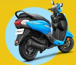 New Hero Pleasure+ Rear 3-Quarter View