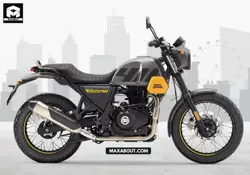 New RE Scram 411 Graphite Yellow Price in India