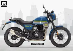 New RE Scram 411 Skyline Blue Price in India