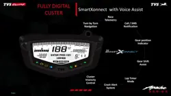 New TVS Apache RTR 180 2V Fully Digital Console
