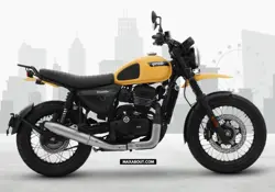 New Yezdi Scrambler 334 Yelling Yellow