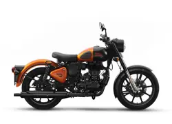 Royal Enfield Classic 350 Orange Ember Side View