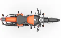 Royal Enfield Classic 350 Orange Ember Top View