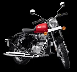 RE Classic 350 S Redditch Red Front 3-Quarter View