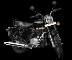 Royal Enfield Bullet 350X Front 3-Quarter View (Black)