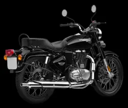 Royal Enfield Bullet 350X Rear 3-Quarter View (Black)