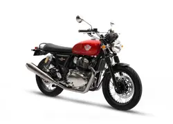 Royal Enfield Interceptor 650 Canyon Red Front 3-Quarter View