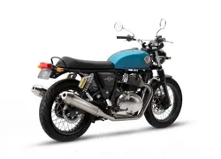 Royal Enfield Interceptor 650 Ventura Blue Rear 3-Quarter View